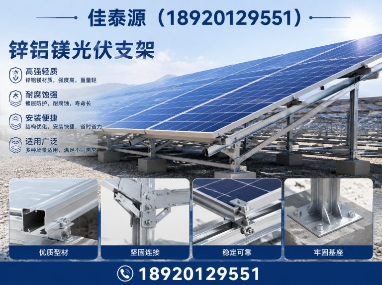 蓟州区锌铝镁光伏支架展示图